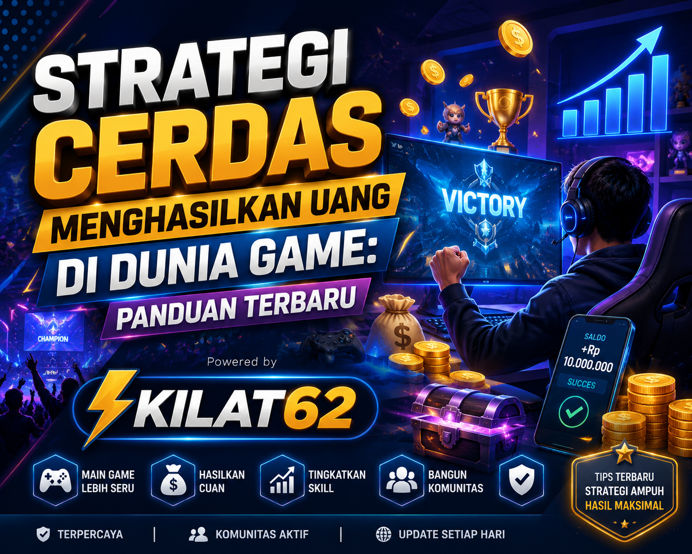 Cara menghasilkan uang di dunia game
