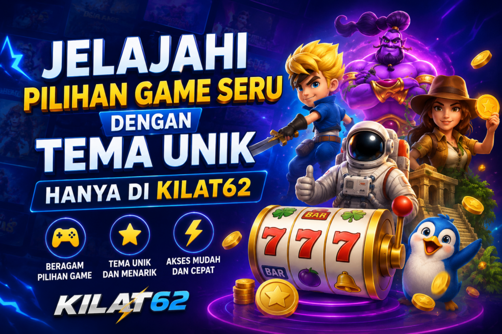 Jelajahi pilihan game seru dengan tema unik hanya di Kilat62